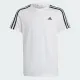 Child's Short Sleeve T-Shirt Adidas 3S TEE IC0605 White