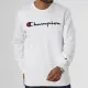 Sudadera sin Capucha Hombre Champion CREWNECK SWATSHIRT 220254 WHT Blanco