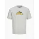 Camiseta de Manga Corta Hombre Jack & Jones JCOMOUNTAIN LOGO TEE SS CREW NECK 12262220 Gris