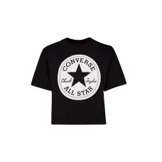 Camiseta de Manga Corta Infantil Converse Signature Chuck Patch Boxy Tee Negro