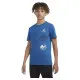 Child's Short Sleeve T-Shirt Nike JDB AIR GLOBE JORDAN SS TEE 95D121 U1R Blue