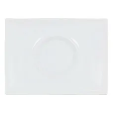 Plato Llano Gourmet Porcelana Blanco (29,5 x 22 x 3 cm)