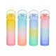 Bottle with Lid and Straw Bewinner Multicolour 800 ml