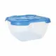 Set of lunch boxes Tontarelli Nuvola 2 L Blue Squared 2 Pieces (12 Units)
