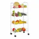 Vegetable trolley Confortime White Metal 4 Shelves 36 x 26,5 x 86 cm (5 Units)