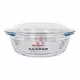 Casserole with lid Quttin Glass 2,2 + 0,8 L (3 Units)