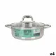 Casserole with glass lid Quttin Caesar Steel Ø 26 x 9 cm (4 Units)