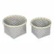 Basket set Confortime Plastic 2 Pieces 26 x 26 x 17 cm Circular