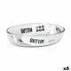 Serving Platter Quttin 700 ml Glass Oval (6 Units)