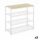 Estantería Confortime Blanco Madera Metal 60 x 30 x 63,5 cm (3 Unidades)
