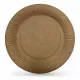 Plate set Algon Disposable kraft paper 12 Pieces 18 cm (24 Units)