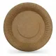 Plate set Algon Disposable kraft paper 10 Pieces 23 cm (18 Units)