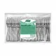 Reusable fork set Algon Silver 50 Pieces 10 cm (20 Units)