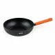 Sartén Wok Quttin Gastro Negro Naranja 47 x 29 x 8 cm (6 Unidades)