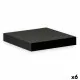 Estante Confortime Negro Madera MDF 23,5 x 23,5 x 3,8 cm (6 Unidades)