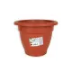 Maceta Dem Squares Redonda Marrón 25 x 25 x 19 cm (6 Unidades)