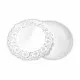 Cake stand Algon White 16 x 16 x 1,5 cm Circular (4 Pieces) (48 Units)