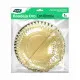 Snack tray Algon Golden Circular 23 x 23 x 1,5 cm (48 Units)