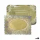 Snack tray Algon Golden Rectangular 23 x 29,5 x 1 cm (48 Units)