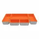 Basket set Confortime 5 Pieces Felt 27,5 x 20 x 5,3 cm (5 Pieces) (6 Units)