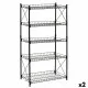Shelves Confortime Metal Black 52 x 34 x 110 cm (2 Units)