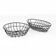 Breadbasket Quttin Metal Oval 23 x 16,5 x 5,5 cm (12 Units)