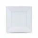 Set of reusable plates Algon Squared Plastic 18 x 18 x 1,5 cm (24 Units)