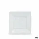 Set de platos reutilizables Algon Blanco Plástico 18 x 18 x 1,5 cm (24 Unidades)