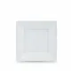 Set de platos reutilizables Algon Blanco Plástico 18 x 18 x 1,5 cm (24 Unidades)