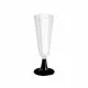Reusable cava glasses Algon Black 6 Units 150 ml (50 Pieces)