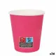 Set de Vasos Algon Cartón Desechables 200 ml Fucsia 36 Unidades (24 Piezas)