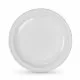 Set of reusable plates Algon Circular White Plastic 22 x 22 x 1,5 cm (6 Units)