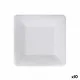 Plate set Algon Disposable White Cardboard Squared 18 cm (10 Units)