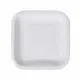Plate set Algon Disposable White Cardboard Squared 20 cm (10 Units)