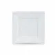 Set de platos reutilizables Algon Blanco Plástico 18 x 18 x 1,5 cm (36 Unidades)