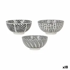 Bowl Alfares Nomi ø 15,5 x 7,7 cm Black 15 x 7,3 cm (18 Units)
