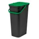 Cubo de Basura para Reciclaje Tontarelli Moda Verde 38 L (4 Unidades)