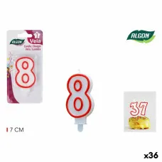 Set de Velas Algon Rojo (36 Unidades)