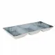 Snack tray La Mediterránea Dalian 3 Compartments 25 x 11 x 3 cm (24 Units)
