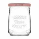 Transparent Glass Jar Inde Tasty 550 ml With lid (12 Units)