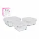 Set of 3 lunch boxes LAV Crystal (8 Units) (3 pcs)