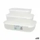 Set of 3 lunch boxes Tontarelli Family White Rectangular 29,6 x 19,8 x 7,7 cm (20 Units)