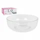 Salad Bowl LAV CP112-1 Transparent Crystal 23 x 23 x 10 cm (4 Units) (2600 cc) (ø 23 x 9,4 cm)