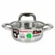 Casserole Quttin 139494 With lid Steel Ø 16 x 7 cm (6 Units) (16 cm) (1,5 L)