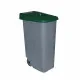 Dustbin with Wheels Denox 85 L Green 58 x 41 x 76 cm