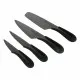 Knife Set Santa Clara Ceramic 4 Pieces Black 17 cm 17 (2 Units)