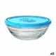Round Lunch Box with Lid Duralex FreshBox Blue 500 ml (12 Units)