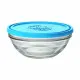 Round Lunch Box with Lid Duralex FreshBox Blue 970 ml ø 17 x 7 cm (8 Units)
