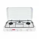 Hornillo de Gas Algon Con Tapa Blanco 5400 W 55 x 7 x 32 cm (2 Unidades)