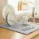 Folding Draining Rack for Kitchen Quttin Grey 17 x 59 x 3 cm (12 Units)